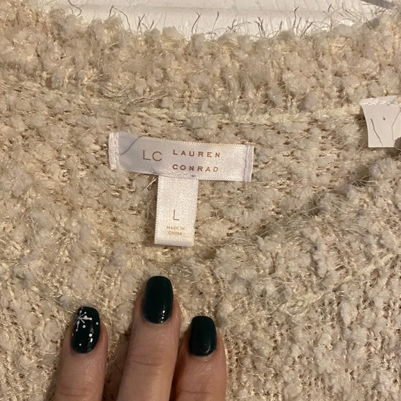 LC Lauren Conrad Beige Textured Knit Top - Picture 2 of 8